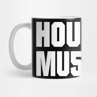 HOUSE MUSIC TEXT NUMBERS Mug